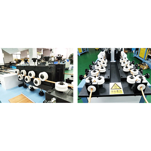 Dual line Copper / Aluminum Straightening & Chipless Cutting Machine 1+1