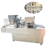 Liquid Thermoforming Tray Yogurt Cup Filling And Sealing Machine