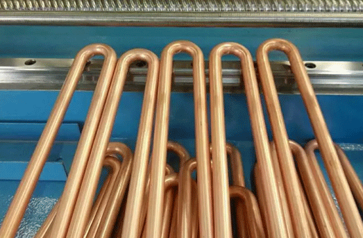 BOBO Machine full automatic air conditioner long u hairpin copper shown in an operation demo image for this news article