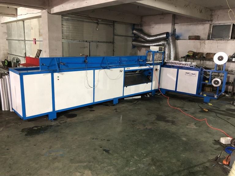 Perforated Aluminum Flexible Duct Machine Machine