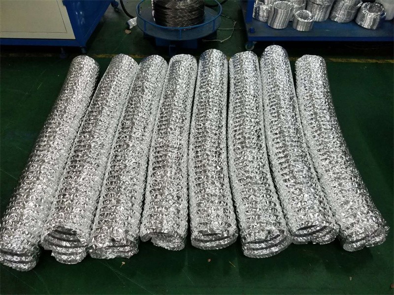 Wire Reinforced Aluminum Flexible Duct Machine AFD-600 Series