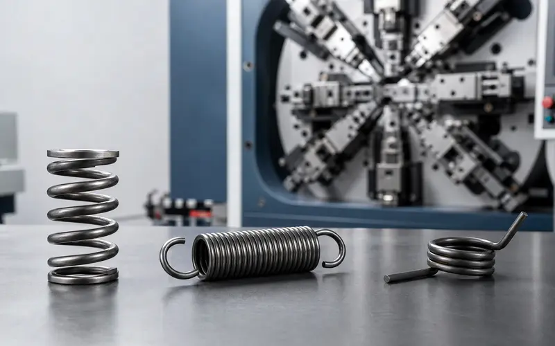 CNC spring forming machine production process
