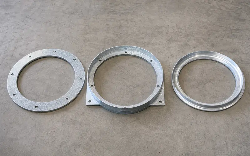 Fan flange types for HVAC manufacturing