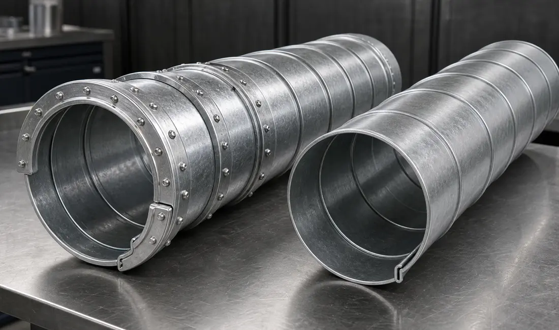 High-Pressure vs. Low-Pressure Spiral Duct: Gauge, Seam, and Manufacturing Differences