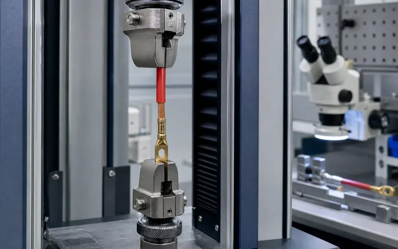 Pull-force testing predicts terminal crimping failure