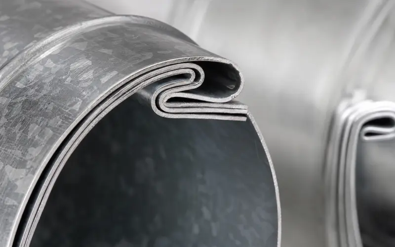 Spiral duct seam differences for pressure ratings