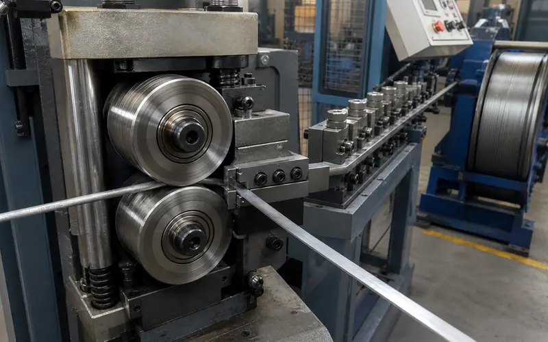 Wire flattening for Bowden cable outer casing