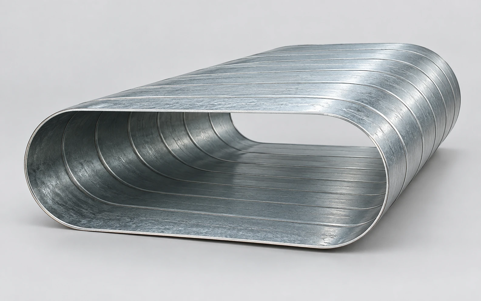 Flat-oval duct