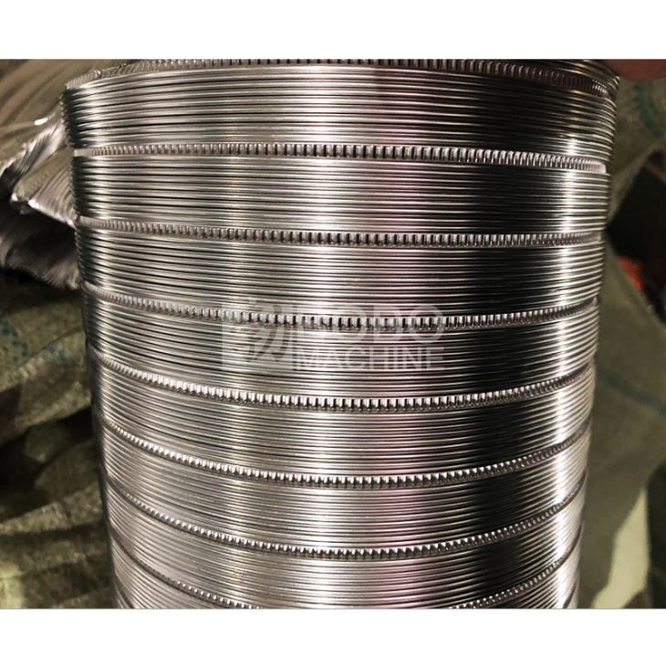 Semi-rigid metal duct