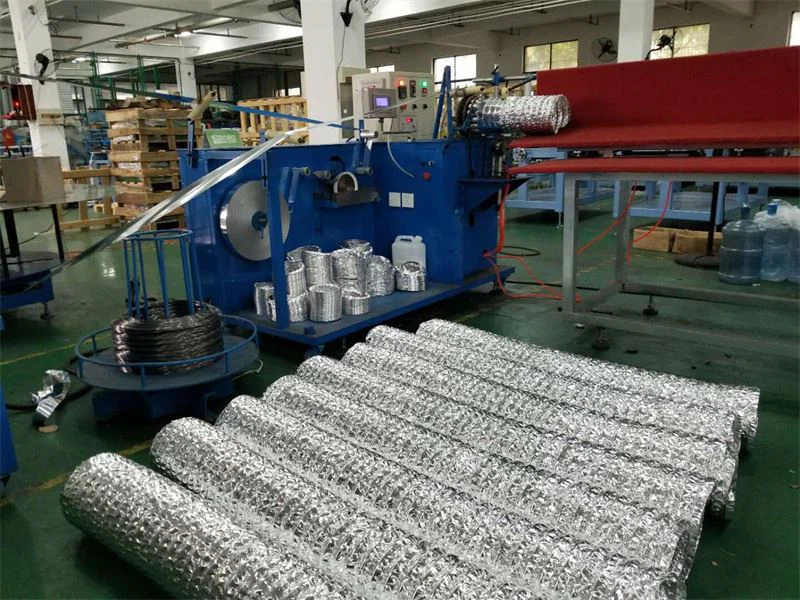 Wire Reinforced Aluminum Flexible Duct Machine AFD-600 Series